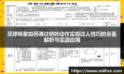 足球明星如何通过精妙动作实现过人技巧的全面解析与实战应用